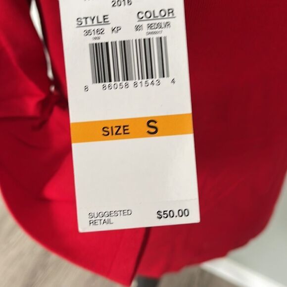 Ruby Rd . Red with Silver Longsleeve - Picture 3 of 4